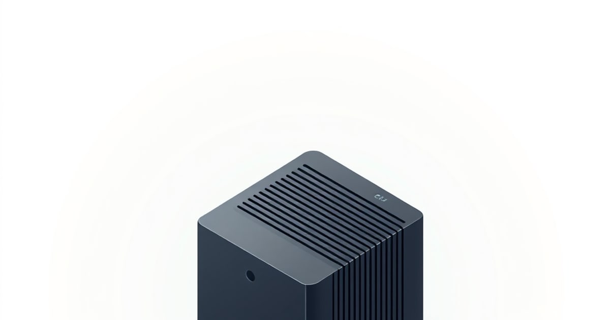Compact mini PC appliance with multiple Ethernet ports configured as a pfSense firewall